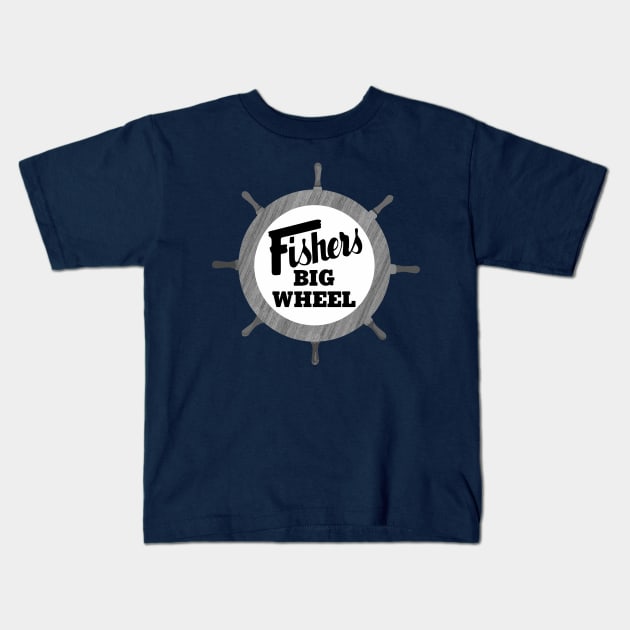 Fishers Big Wheel Kids T-Shirt by carcinojen